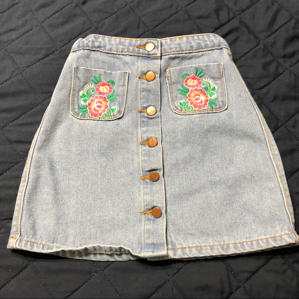 Hayden Girls denim skirt, girl size 7/8, EUC